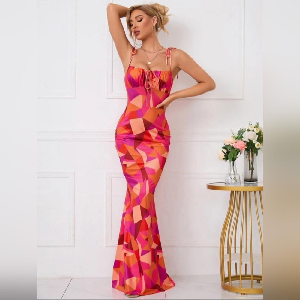 Multi Color Maxi Dress...(Never Worn, NWT)